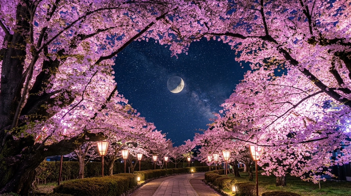 樱花云心形浪漫夜樱 - 2026巅峰极速IPLC专线加速与全球多媒体AI解锁展示